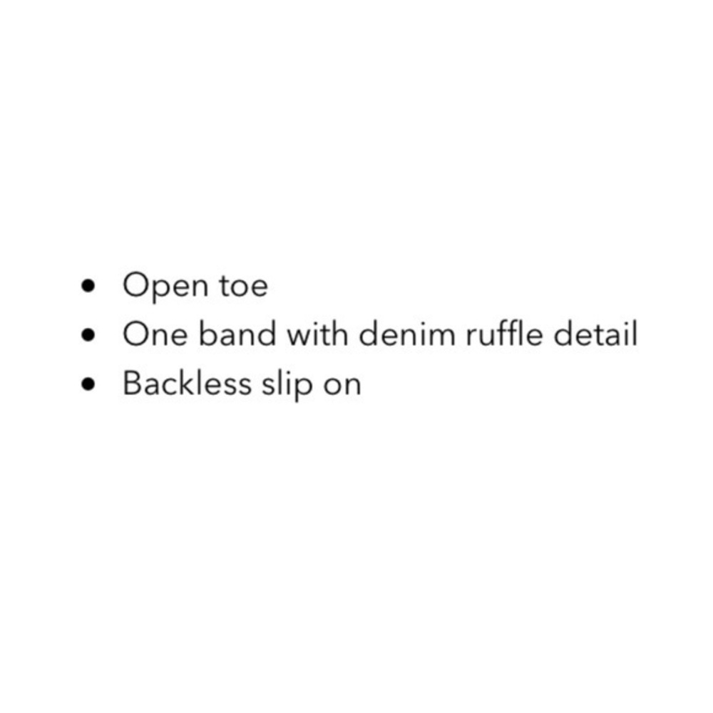 NIB Ruffle Slide Sandals - Picture 5 of 5